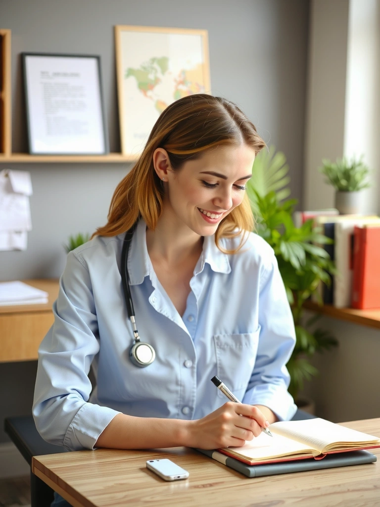 Nutritionniste au travail